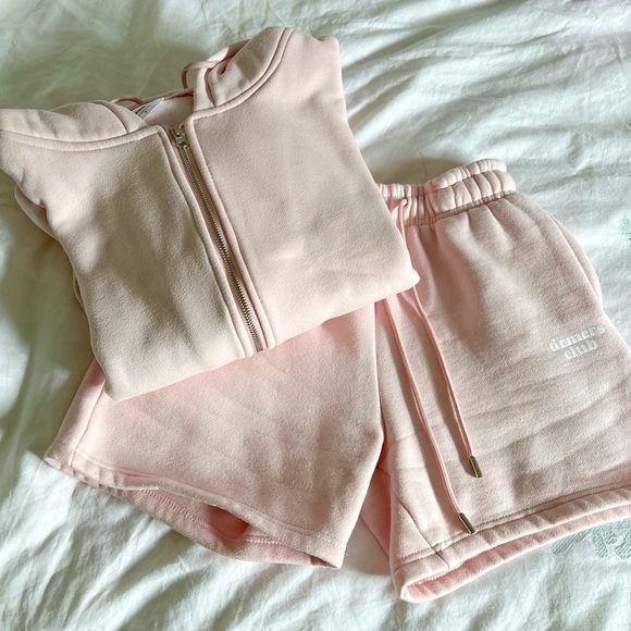 drmers club hoodie & shorts set baby pink - Picture 4 of 16
